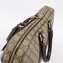 GUCCI GG Supreme Business Bag PVC Beige Gold 201480 Auth 197609-6