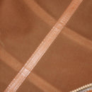 CELINE Macadam Canvas Boston Bag PVC Beige Gold Auth 197611-20