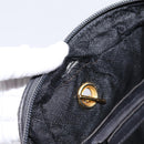 BOTTEGA VENETA INTRECCIATO Hand Bag Leather Black Gold Auth 197615-19