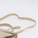 GUCCI Hand Bag Leather 2way Beige Gold Auth 197623-16