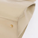 GUCCI Hand Bag Leather 2way Beige Gold Auth 197623-20