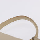 GUCCI Hand Bag Leather 2way Beige Gold Auth 197623-15