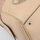 GUCCI GG Canvas Lovely Boston Bag Pink Gold Auth 197628-11