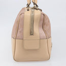 GUCCI GG Canvas Lovely Boston Bag Pink Gold Auth 197628-4