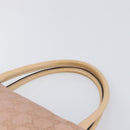 GUCCI GG Canvas Lovely Boston Bag Pink Gold Auth 197628-8