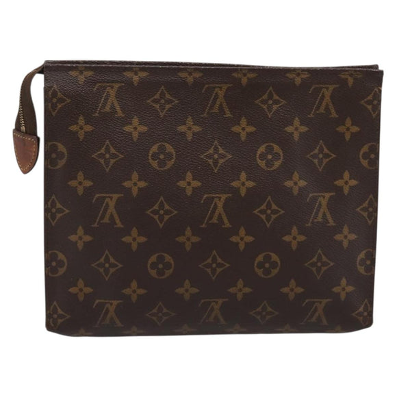 LOUIS VUITTON Monogram Poche Toilette 26 Pouch M47542 LV Auth 197629