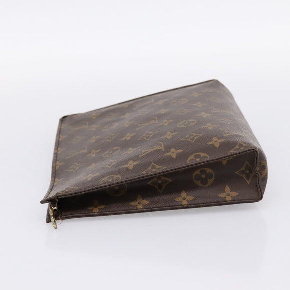 LOUIS VUITTON Monogram Poche Toilette 26 Pouch M47542 LV Auth 197629