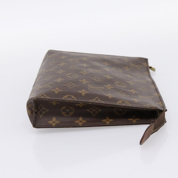 LOUIS VUITTON Monogram Poche Toilette 26 Pouch M47542 LV Auth 197629