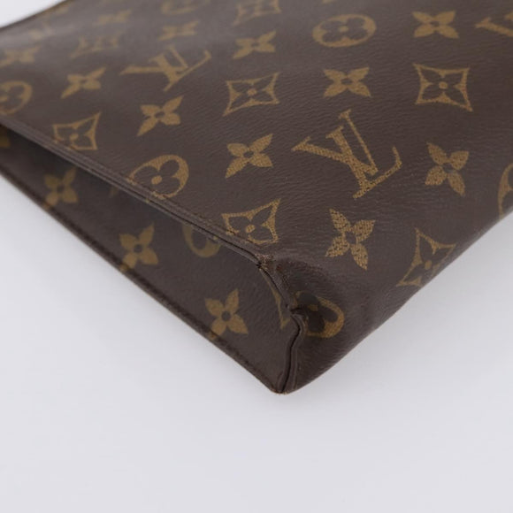 LOUIS VUITTON Monogram Poche Toilette 26 Pouch M47542 LV Auth 197629