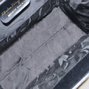 Salvatore Ferragamo Vala Hand Bag Leather Black Gold Auth 197630-11