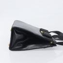 Salvatore Ferragamo Vala Hand Bag Leather Black Gold Auth 197630-3