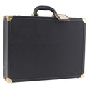 Christian Dior Honeycomb Canvas Trunk PVC Black Gold Auth 197631A-1