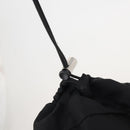 PRADA Backpack Nylon Black Silver Auth 197634-10