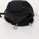 PRADA Backpack Nylon Black Silver Auth 197634-23