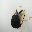 PRADA Backpack Nylon Black Silver Auth 197634-31