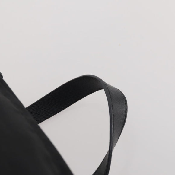 PRADA Backpack Nylon Black Silver Auth 197634