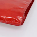 LOUIS VUITTON Monogram Vernis Stanton Hand Bag Red M91078 LV Auth 197637-9
