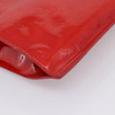 LOUIS VUITTON Monogram Vernis Stanton Hand Bag Red M91078 LV Auth 197637-14