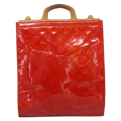 LOUIS VUITTON Monogram Vernis Stanton Hand Bag Red M91078 LV Auth 197637 - 0