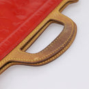 LOUIS VUITTON Monogram Vernis Stanton Hand Bag Red M91078 LV Auth 197637-7