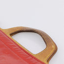 LOUIS VUITTON Monogram Vernis Stanton Hand Bag Red M91078 LV Auth 197637-8