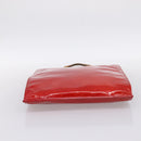 LOUIS VUITTON Monogram Vernis Stanton Hand Bag Red M91078 LV Auth 197637-5