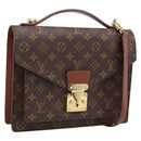 LOUIS VUITTON Monogram Monceau28 Hand Bag M51185 LV Auth 197638V-1