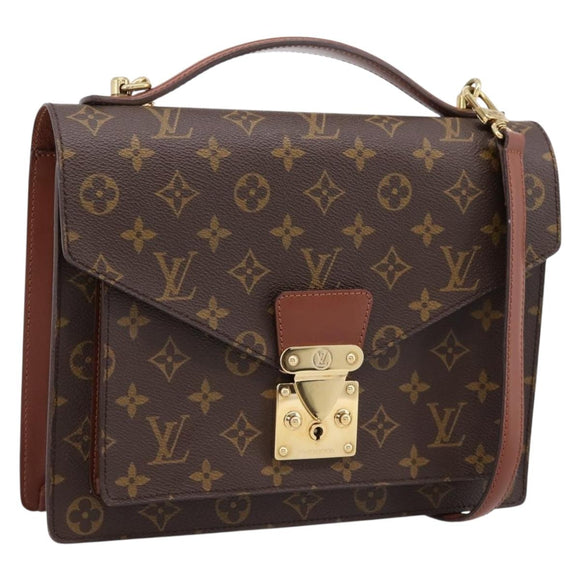 LOUIS VUITTON Monogram Monceau28 Hand Bag M51185 LV Auth 197638V