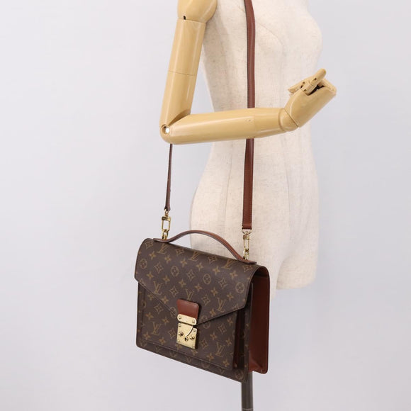 LOUIS VUITTON Monogram Monceau28 Hand Bag M51185 LV Auth 197638V