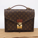 LOUIS VUITTON Monogram Monceau28 Hand Bag M51185 LV Auth 197638V-12