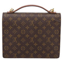 LOUIS VUITTON Monogram Monceau28 Hand Bag M51185 LV Auth 197638V-2