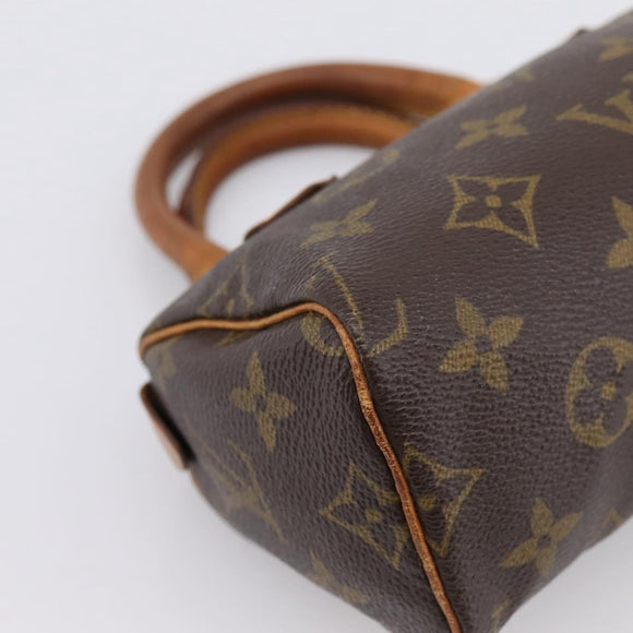 LOUIS VUITTON Monogram Mini Speedy Hand Bag M41534 LV Auth 197639