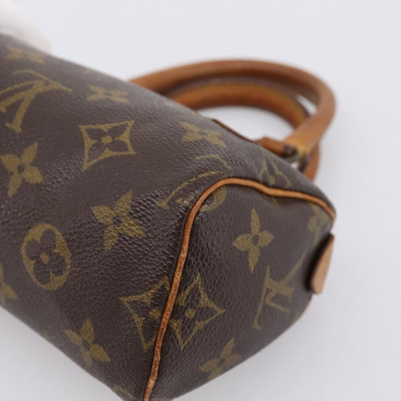 LOUIS VUITTON Monogram Mini Speedy Hand Bag M41534 LV Auth 197639