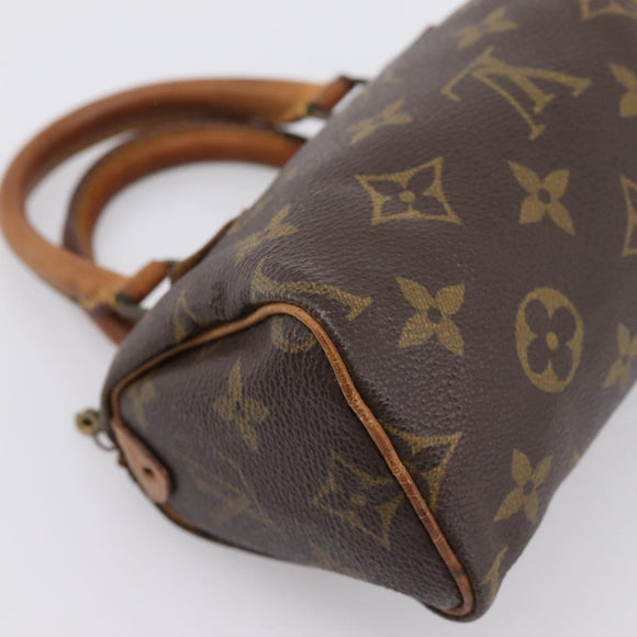 LOUIS VUITTON Monogram Mini Speedy Hand Bag M41534 LV Auth 197639