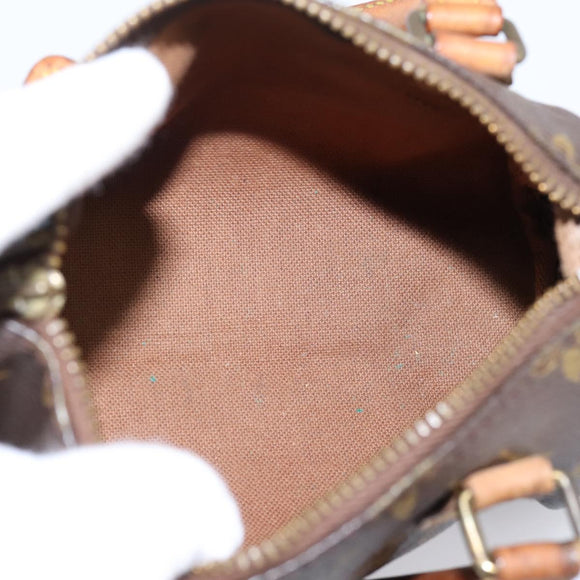 LOUIS VUITTON Monogram Mini Speedy Hand Bag M41534 LV Auth 197639
