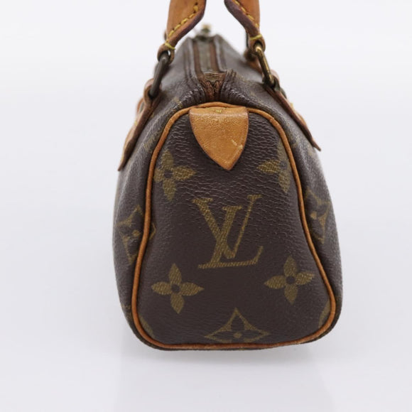 LOUIS VUITTON Monogram Mini Speedy Hand Bag M41534 LV Auth 197639