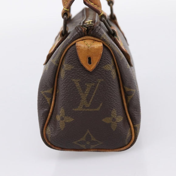 LOUIS VUITTON Monogram Mini Speedy Hand Bag M41534 LV Auth 197639