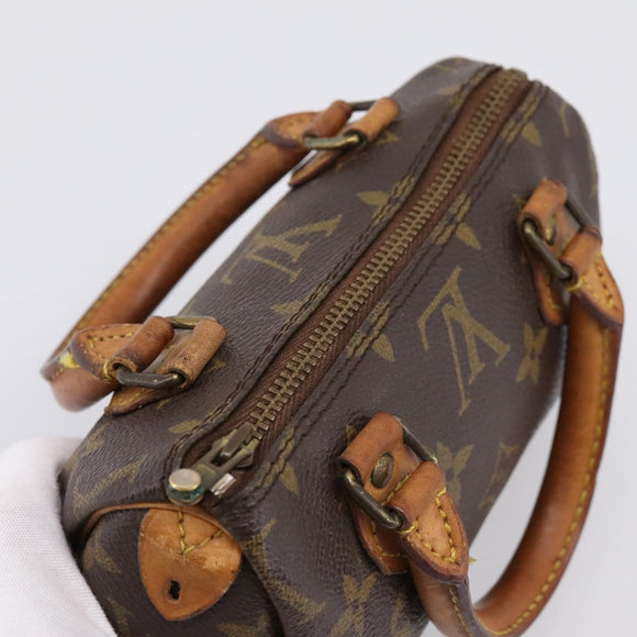 LOUIS VUITTON Monogram Mini Speedy Hand Bag M41534 LV Auth 197639