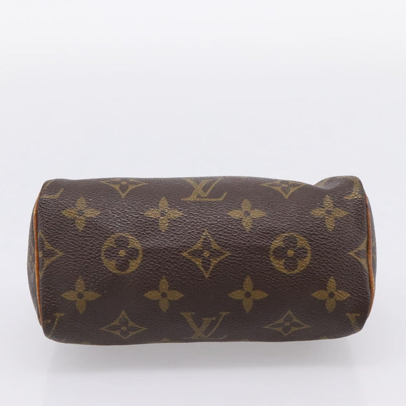 LOUIS VUITTON Monogram Mini Speedy Hand Bag M41534 LV Auth 197639