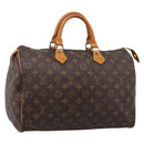 LOUIS VUITTON Monogram Speedy 35 Hand Bag M41524 LV Auth 197644A-1