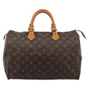 LOUIS VUITTON Monogram Speedy 35 Hand Bag M41524 LV Auth 197644A-13