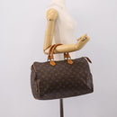 LOUIS VUITTON Monogram Speedy 35 Hand Bag M41524 LV Auth 197644A-21