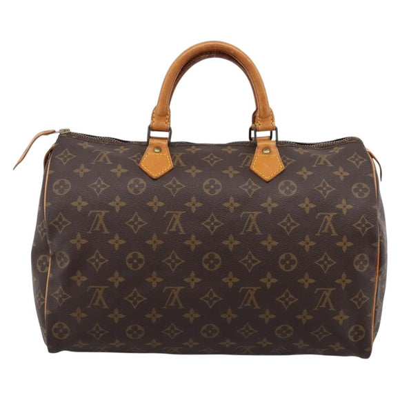 LOUIS VUITTON Monogram Speedy 35 Hand Bag M41524 LV Auth 197644A
