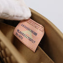 BOTTEGA VENETA INTRECCIATO Hand Bag Satin Gold Auth 197646-12
