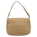 BOTTEGA VENETA INTRECCIATO Hand Bag Satin Gold Auth 197646-2