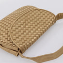 BOTTEGA VENETA INTRECCIATO Hand Bag Satin Gold Auth 197646-6