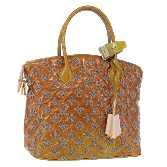 LOUIS VUITTON Monogram Bouclette Lockit Hand Bag Gris M40601 LV Auth 197648A