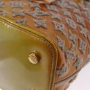LOUIS VUITTON Monogram Bouclette Lockit Hand Bag Gris M40601 LV Auth 197648A-16