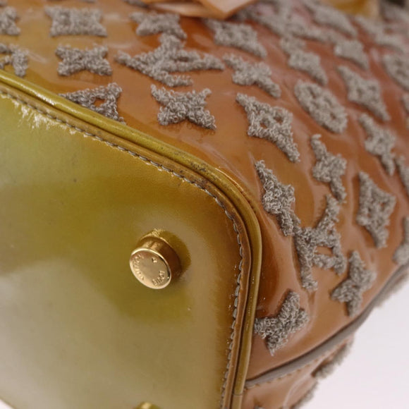 LOUIS VUITTON Monogram Bouclette Lockit Hand Bag Gris M40601 LV Auth 197648A