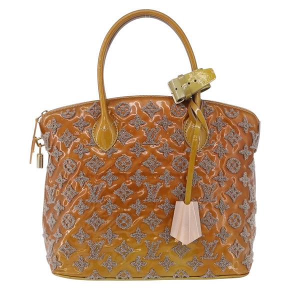 LOUIS VUITTON Monogram Bouclette Lockit Hand Bag Gris M40601 LV Auth 197648A